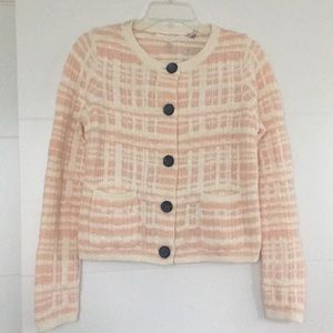 NWT Anthropologie pink cardigan